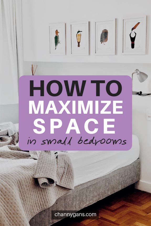 The worst thing about having a small bedroom is not having enough space. Here I rounded up 11 clever ways to maximize space in small bedrooms
