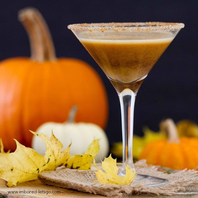 Pumpkin-Pie-Martini - fall cocktails
