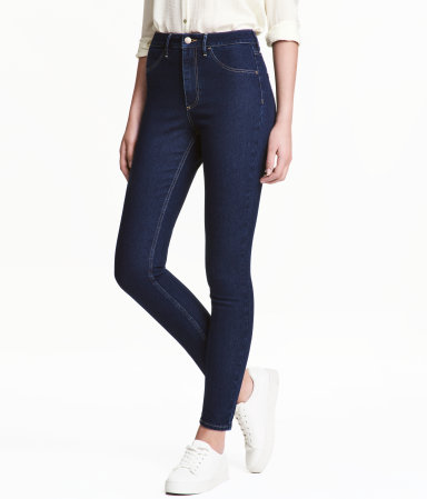 dark blue skinny jeans