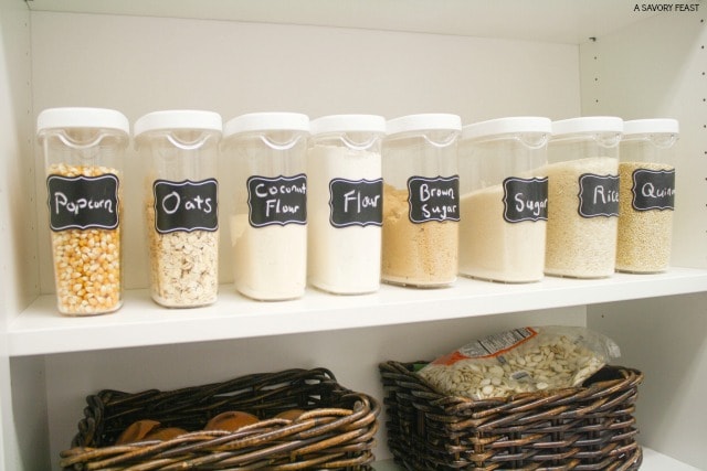 pantry organization ideas clear containers