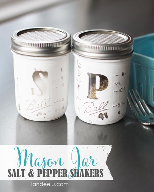 DIY Mason Jar Ideas - Salt and Pepper Shakers