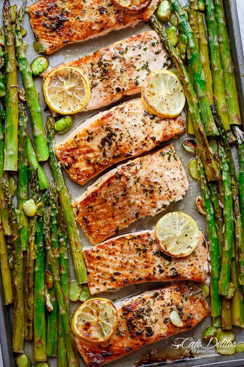 Low Carb Diet Recipes - One Pan Salmon