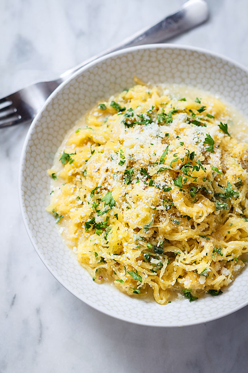 Low Carb Diet Recipes - Parmesan Spaghetti Squash