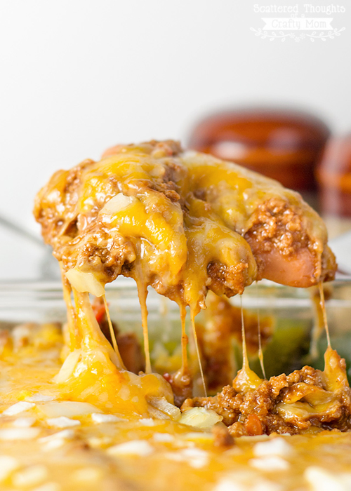 Low Carb Diet Recipes - Chili Dog Casserole
