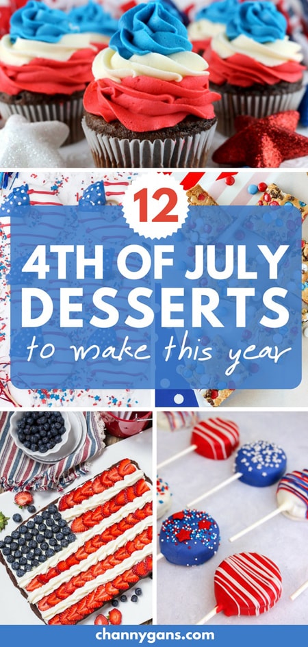 4th of July Desserts pin