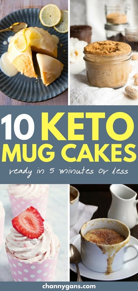 10 Keto Mug Cake Recipes Pin