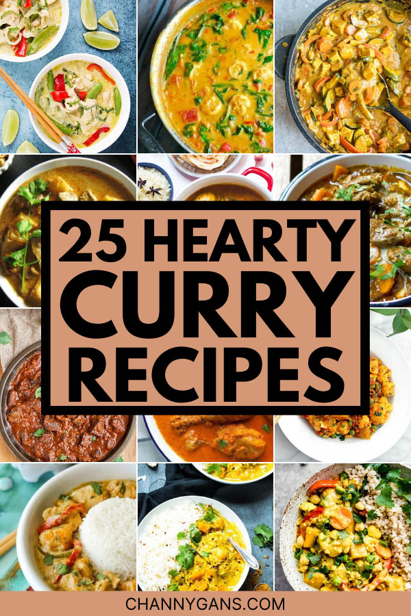 These 25 delicious curry recipes are perfect if you are looking for a hearty homemade meal!