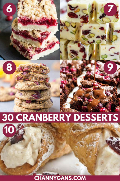 Make the most of the holiday season by trying some of these 30 cranberry dessert recipes! They are perfect for an after dinner treat.