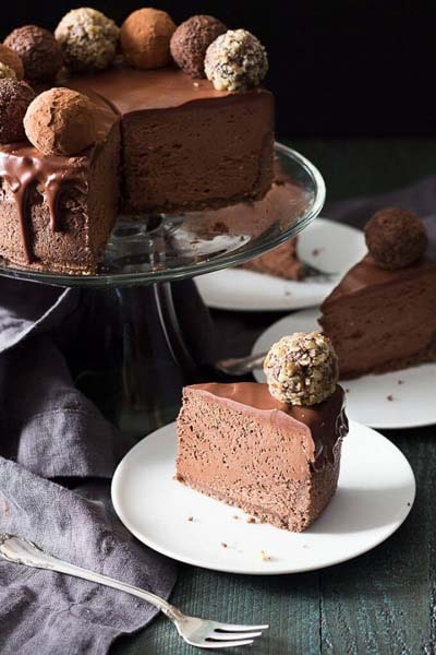 20 Keto Dessert Recipes: Chocolate Truffle Cheesecake