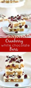 30 Cranberry Dessert Recipes: Cranberry White Chocolate Bars