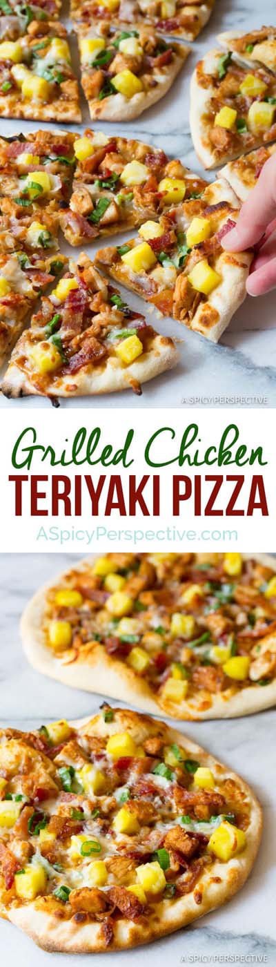 35 Homemade Pizza Recipes: Grilled Chicken Teriyaki Pizza