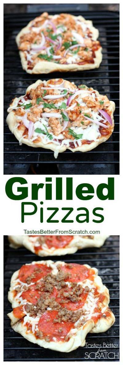 35 Homemade Pizza Recipes: Grilled Pizzas