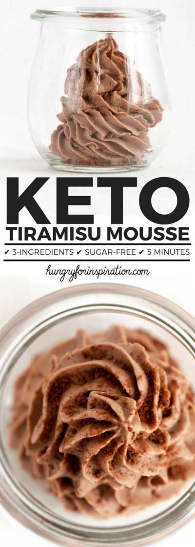 20 Keto Dessert Recipes: Keto Tiramisu Mousse