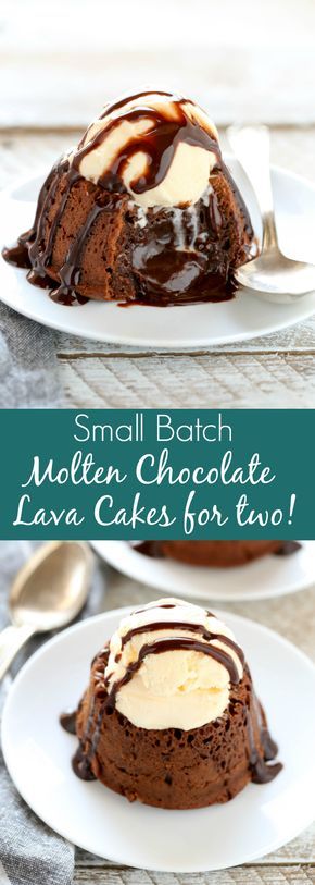 45 Valentines Desserts: Molten Chocolate Lava Cakes