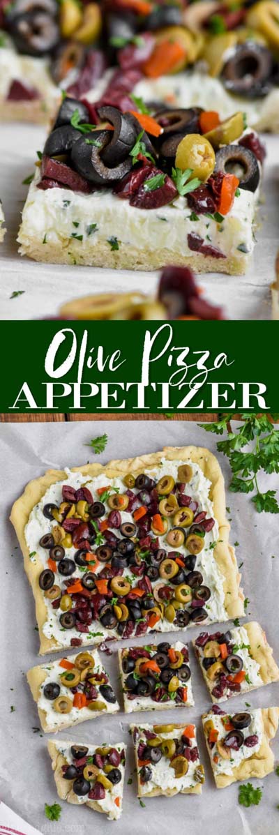 35 Homemade Pizza Recipes: Olive Pizza Appetizer