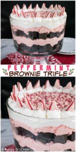 30 Christmas Trifle Recipes: Peppermint Brownie Trifle