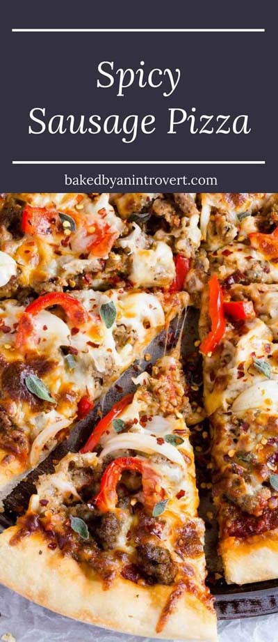 35 Homemade Pizza Recipes: Spicy Sausage Pizza