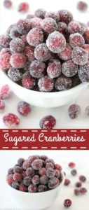 30 Cranberry Dessert Recipes: Sugared Cranberries