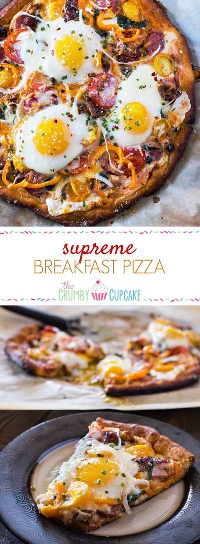 35 Homemade Pizza Recipes: Supreme Breakfast Pizza