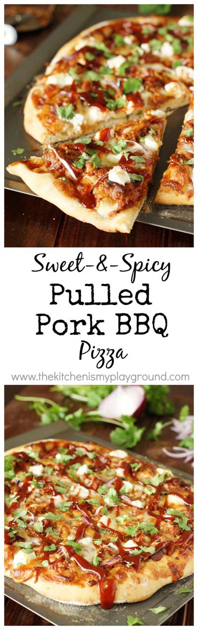 35 Homemade Pizza Recipes: Sweet & Spicy Pulled Pork BBQ Pizza 