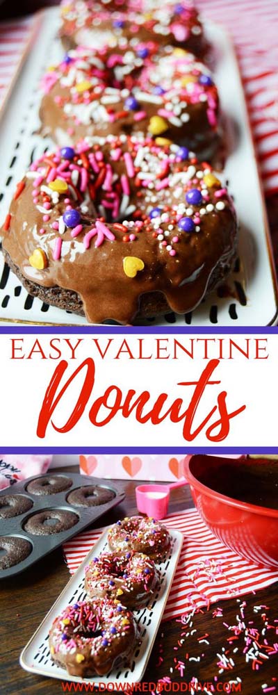 45 Valentines Desserts: Valentine Donuts