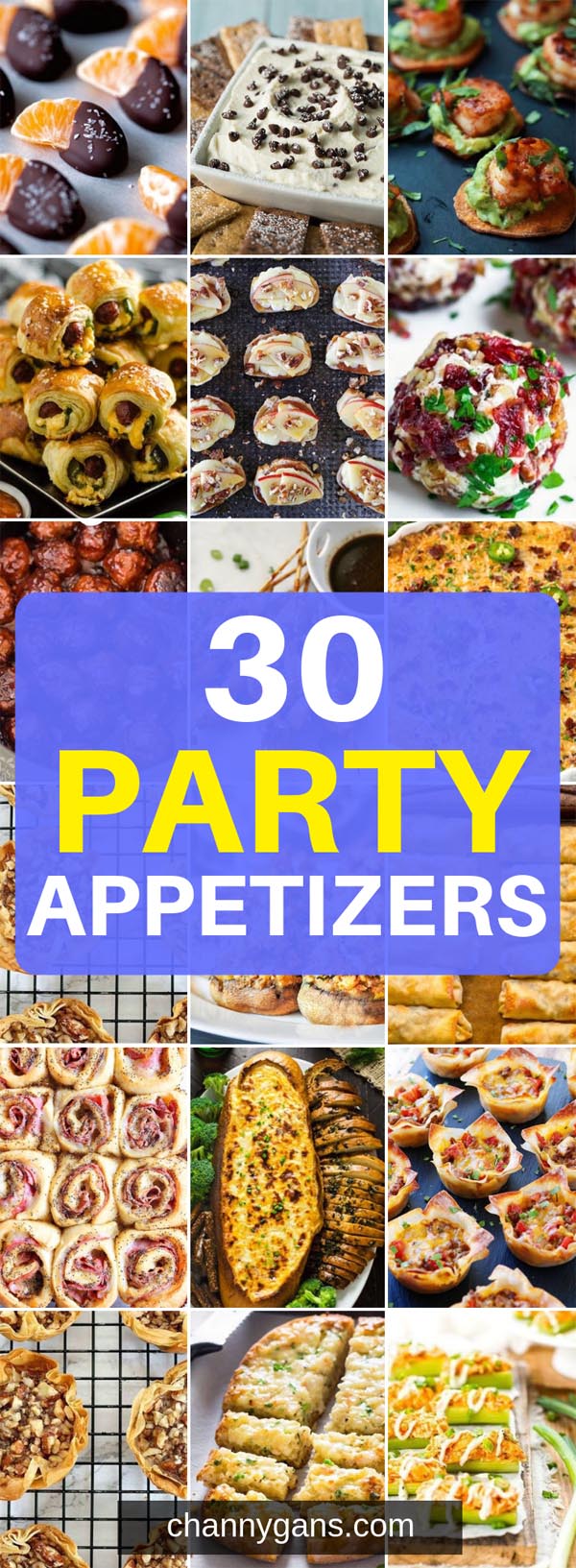 In need of some food ideas for your party? These 30 party appetizers are perfect for your next party, from a New Years Eve party to game day - these party appetizers won't disappoint!