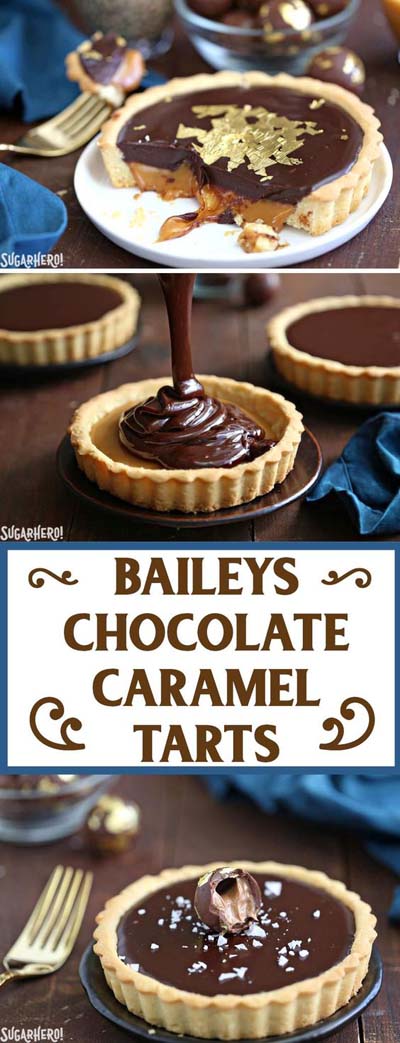 20 Tasty Tart Recipes: Baileys Chocolate Caramel Tarts