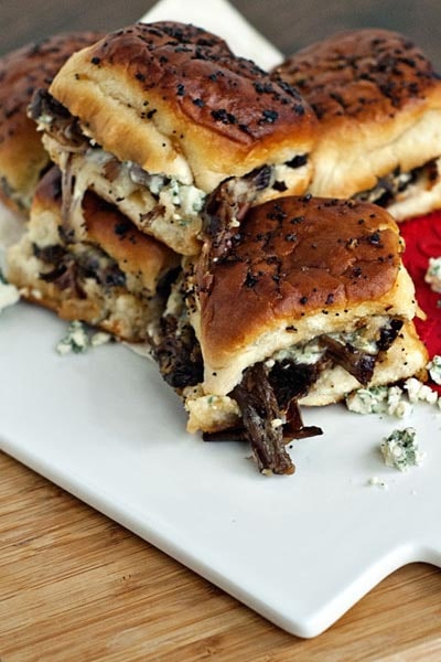 25 Super Bowl Snacks: Beef and Blue Cheese Sliders