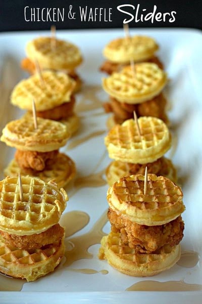 25 Super Bowl Snacks: Chicken & Waffle Sliders