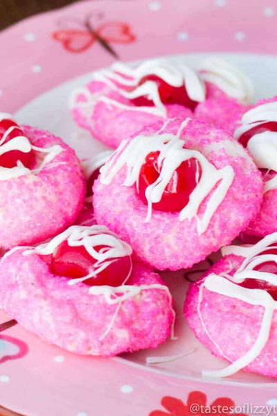 40 Valentine's Day Cookies: Cream Cheese Cherry Cookies
