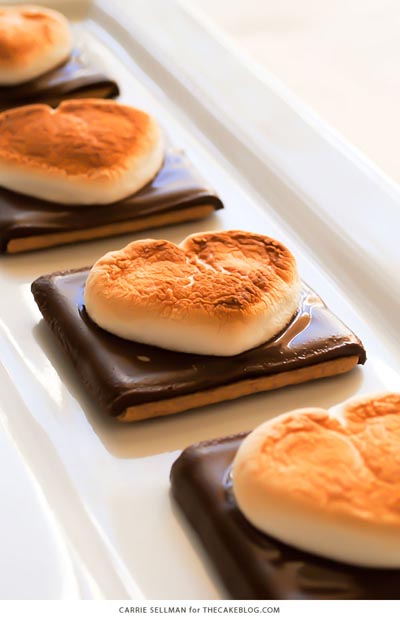 40 Valentine's Day Cookies: Heart Shaped S’more Cookies