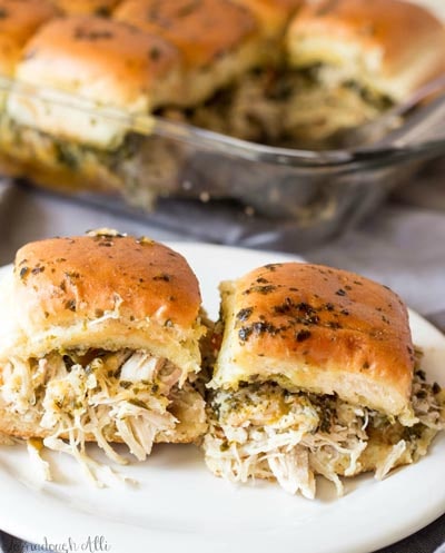 20 Slider Recipes: Honey Basil Chicken Sliders