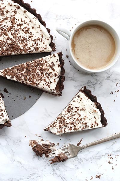20 Keto Desserts: No Bake Chocolate Mousse Tart