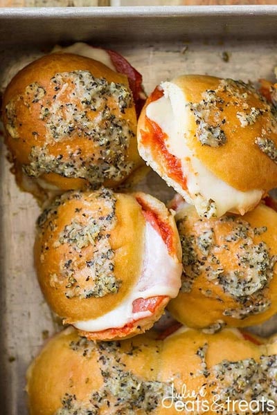 20 Slider Recipes: Pepperoni Pizza Sliders