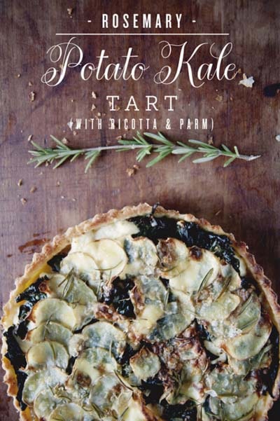 20 Tasty Tart Recipes: Rosemary Potato Kale Tart