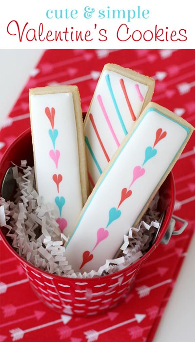40 Valentine's Day Cookies: Simple Valentine’s Cookie Sticks