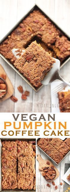 20 Vegan Cake Recipes: Vegan Coffee Cake With Pumpkin And Pecan Streusel