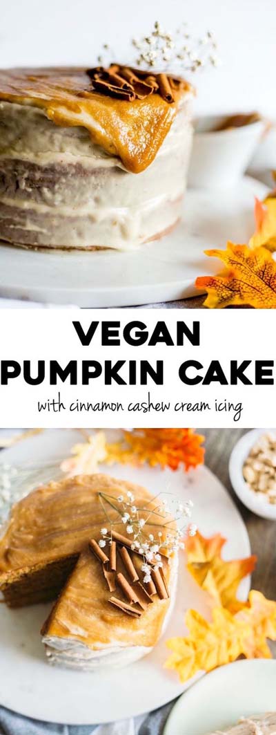 20 Vegan Cake Recipes: Vegan Pumpkin Cake