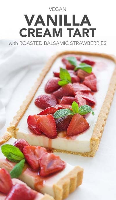 20 Tasty Tart Recipes: Vegan Vanilla Cream Tart