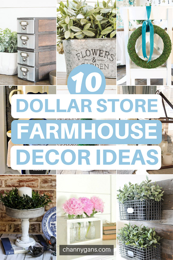 Are you loving Farmhouse style decor right now? Luckily you can easily DIY farmhouse decor with these easy dollar store farmhouse decor ideas and tips.