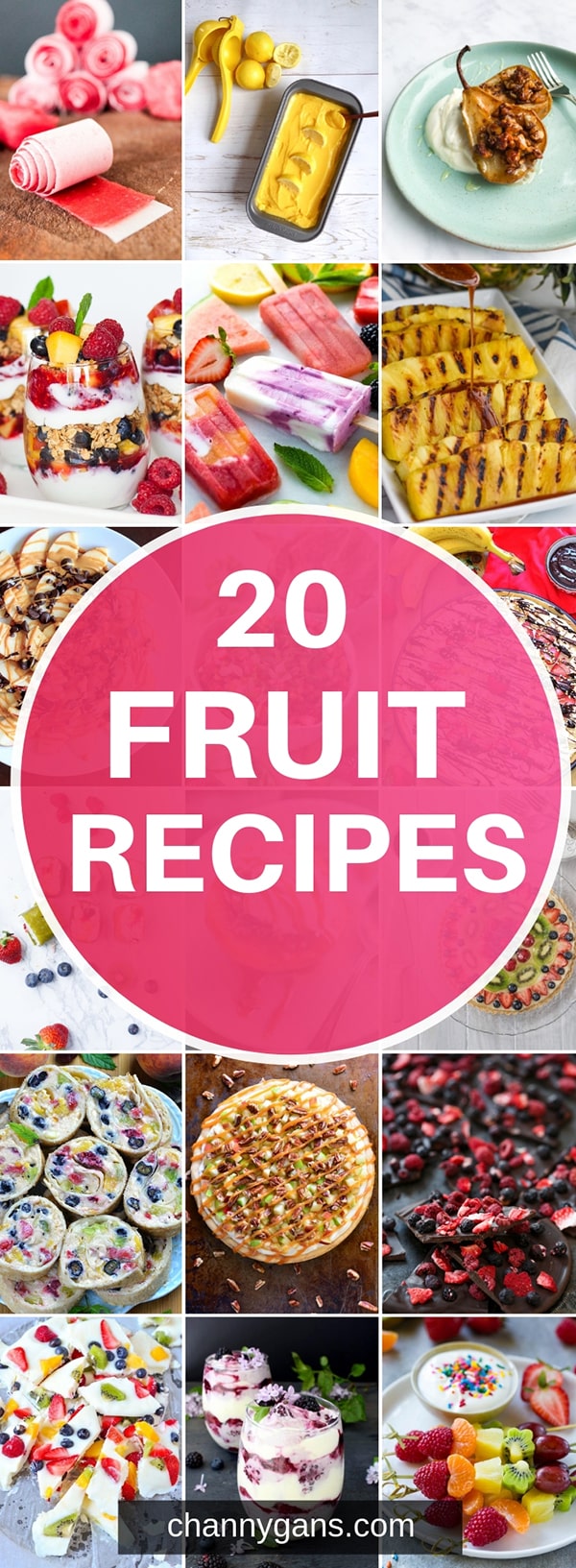 20 Fun Fruit Recipes. Fruit is certainly not only for breakfast or snacks - they make great desserts too! Try some of these fruit recipes to make a delicious and healthier dessert.