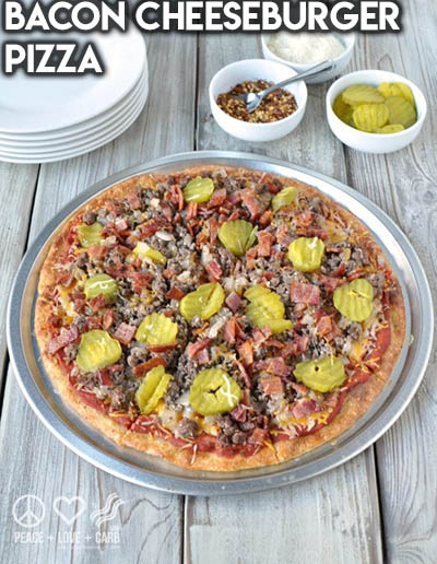 16 Keto Pizza Recipes: Bacon Cheeseburger Pizza