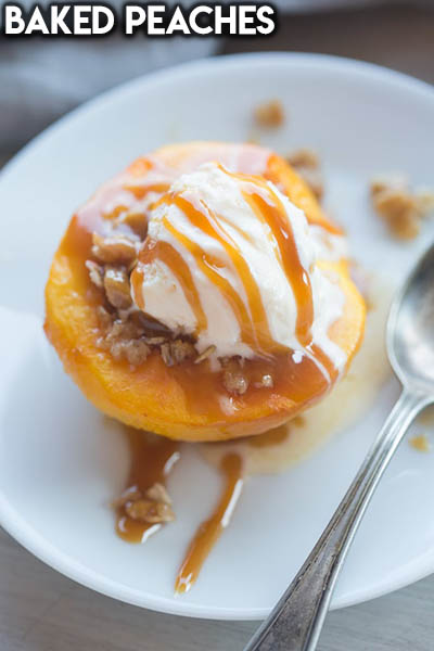 20 Fruit Recipes: Baked Peaches