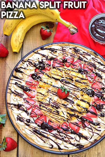 20 Fruit Recipes: Banana Split Fruit Pizza