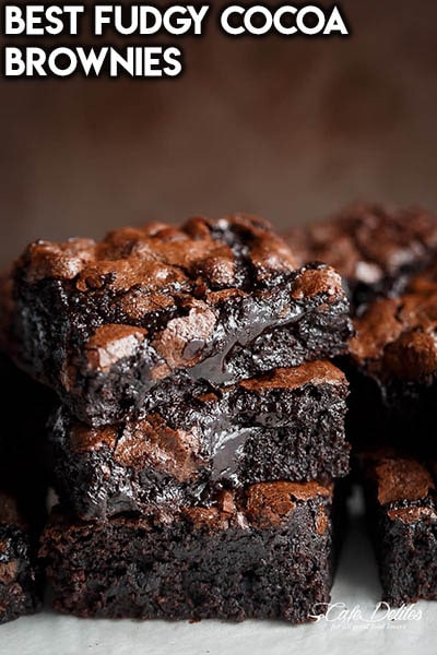 50 Brownie Recipes: Best Fudgy Cocoa Brownies