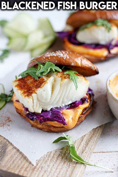 21 Burger Recipes: Blackened Fish Burger