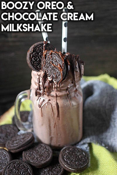 45 Milkshake Recipes: Boozy Oreo & Chocolate Cream Milkshake