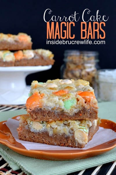 28 Magic Cookie Bars: Carrot Cake Magic Bars