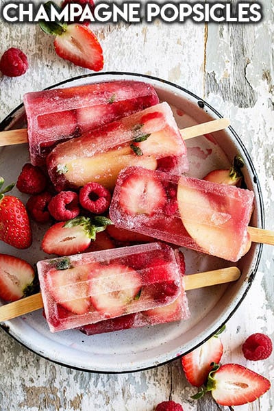 50 Popsicle Recipes: Champagne Popsicles