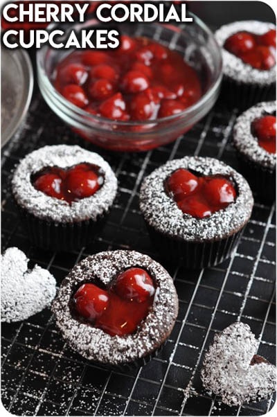 30 Valentines Day Cupcakes: Cherry Cordial Cupcakes